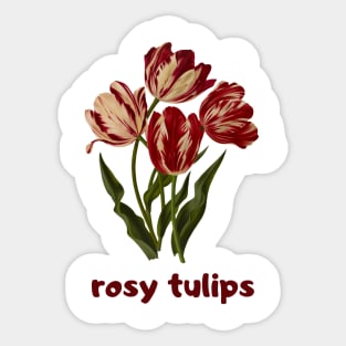 Tulip Tulips Vintage Minimalist Flora Positive Art Deco Sticker